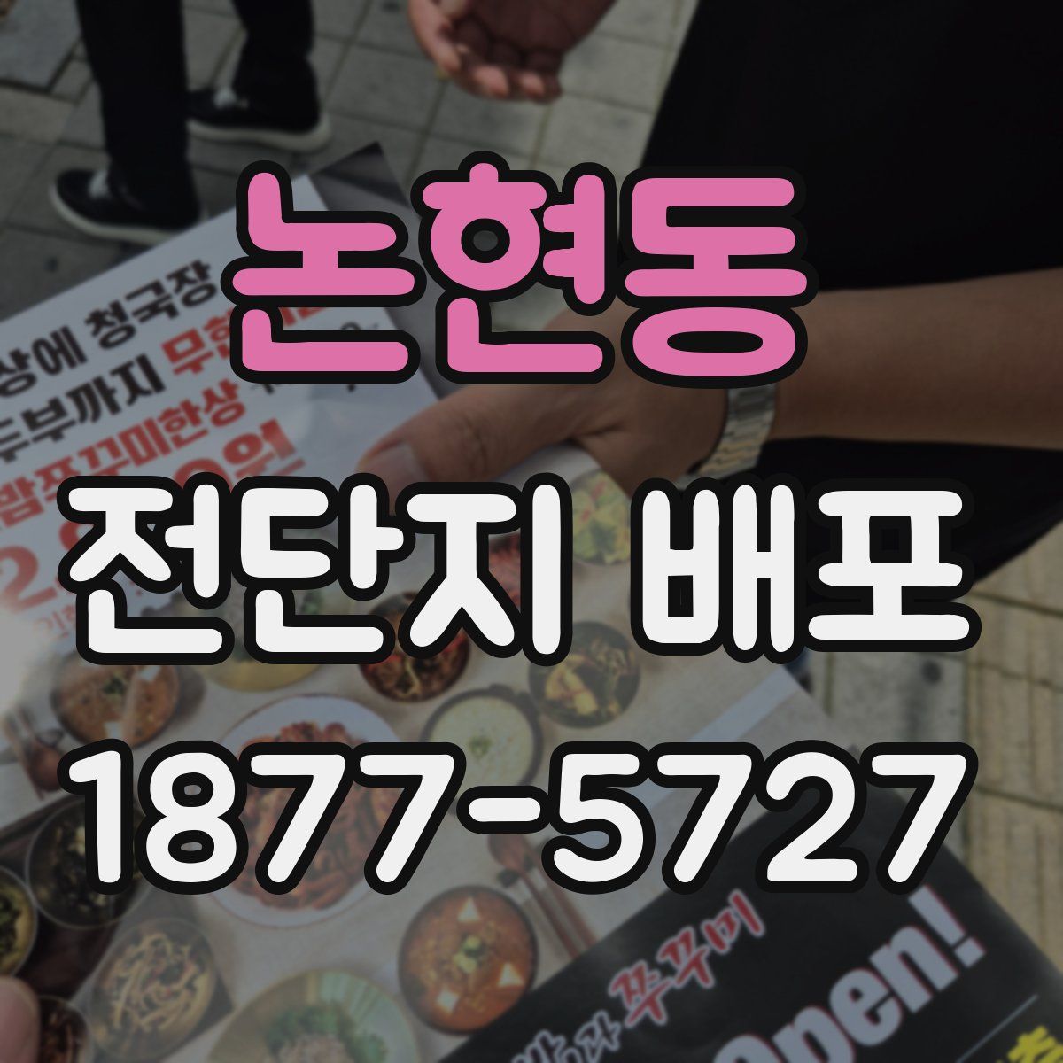 논현동 전단지 배포