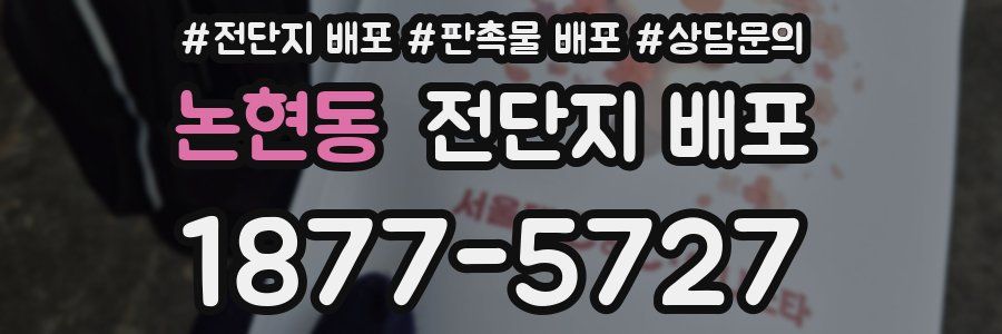 논현동 전단지 배포