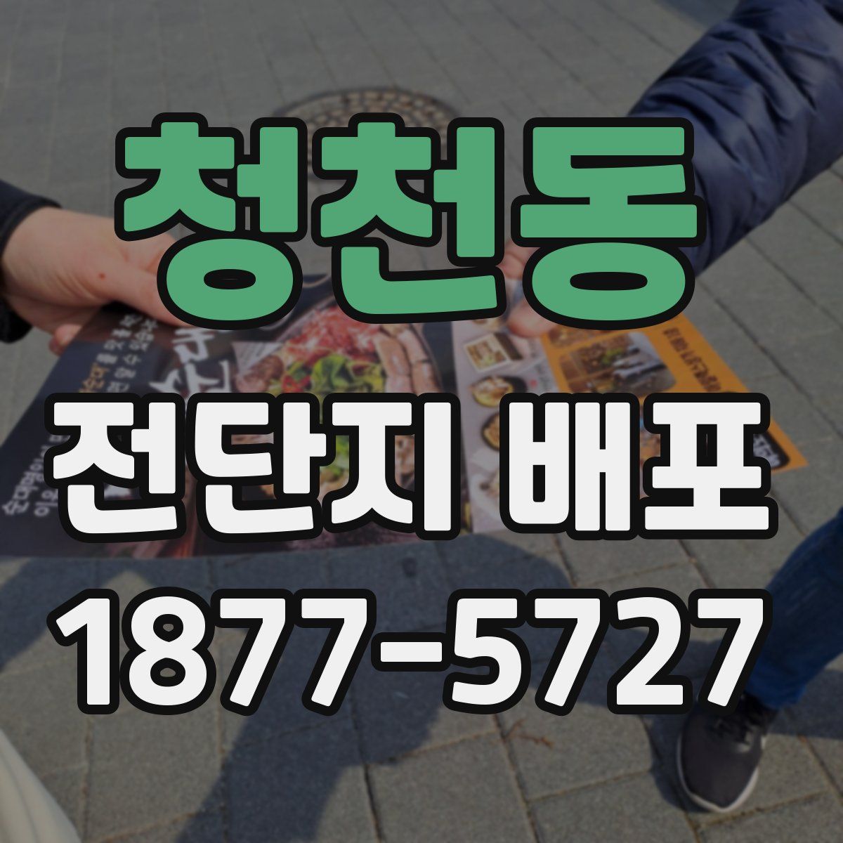 청천동 전단지 배포