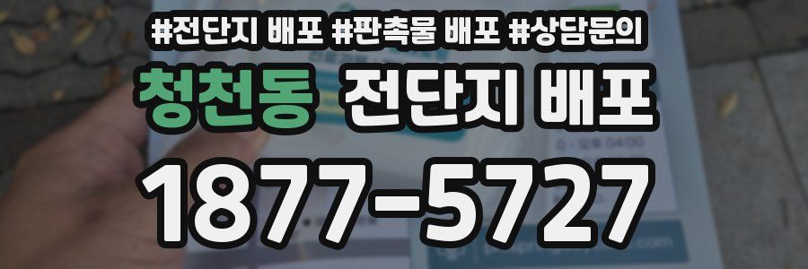 청천동 전단지 배포