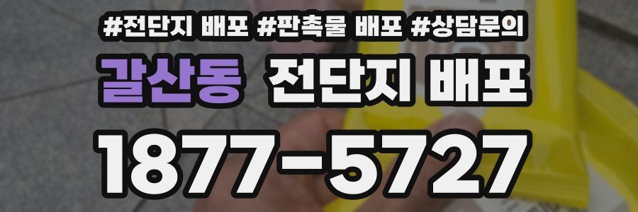 갈산동 전단지 배포