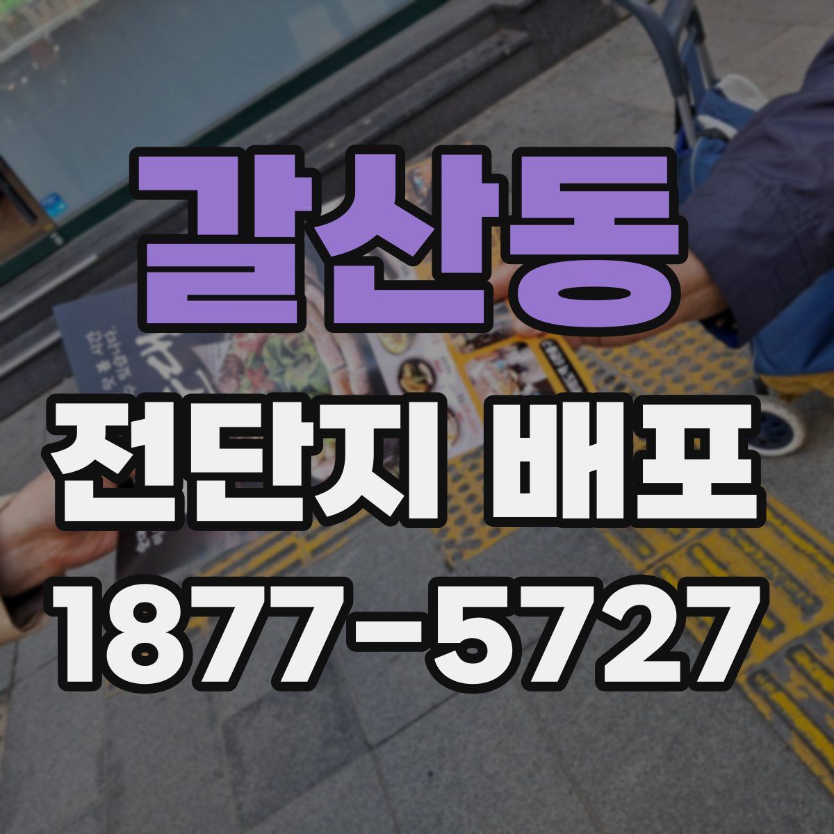 갈산동 전단지 배포
