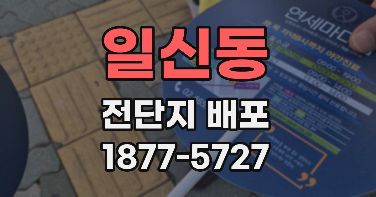 일신동 전단지 배포