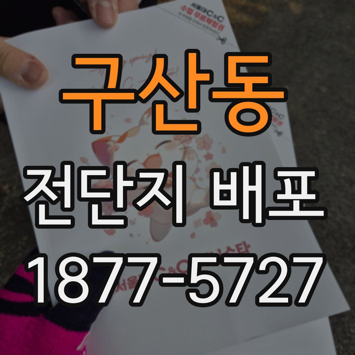 구산동 전단지 배포