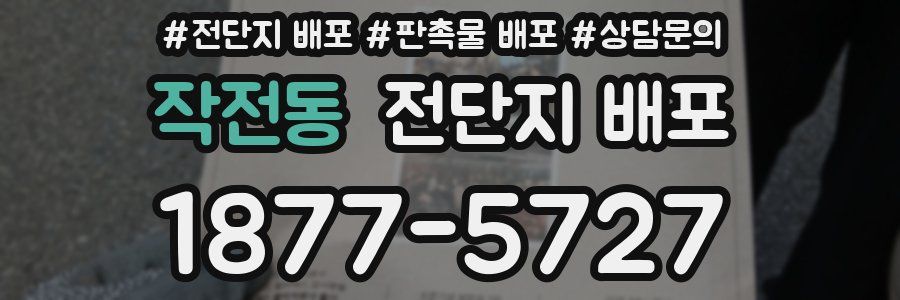 작전동 전단지 배포