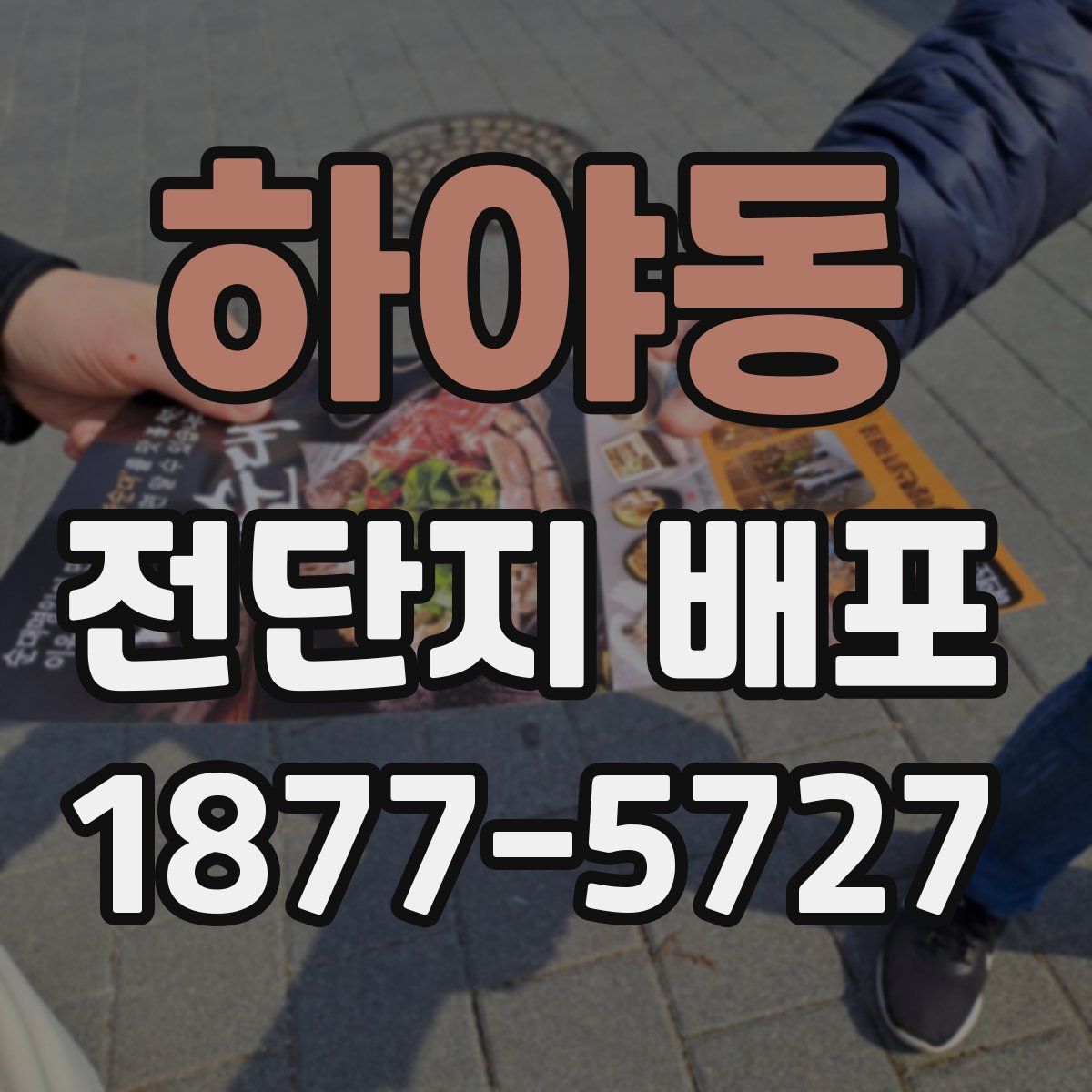 하야동 전단지 배포