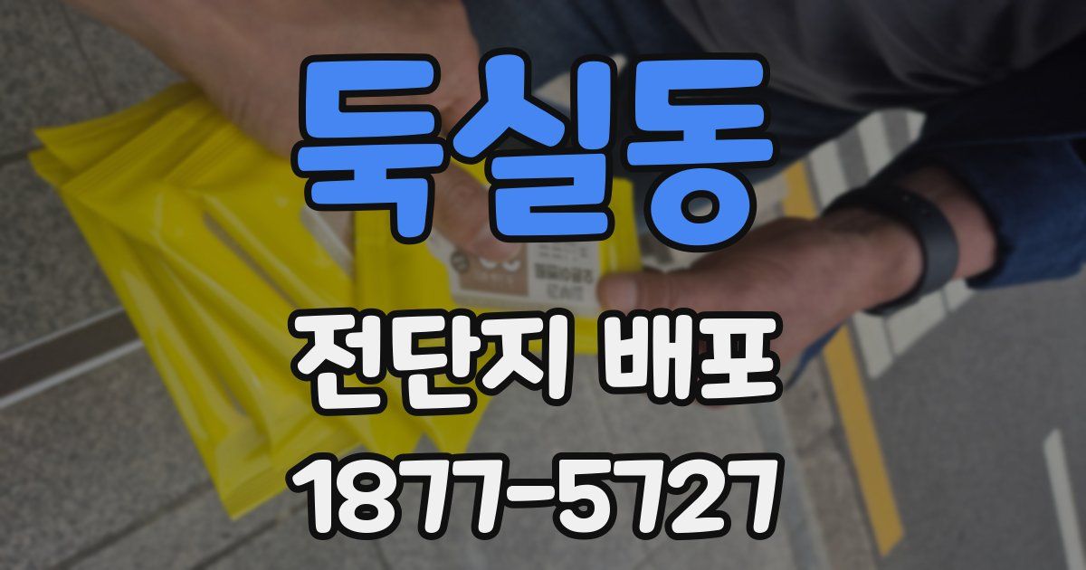 둑실동 전단지 배포