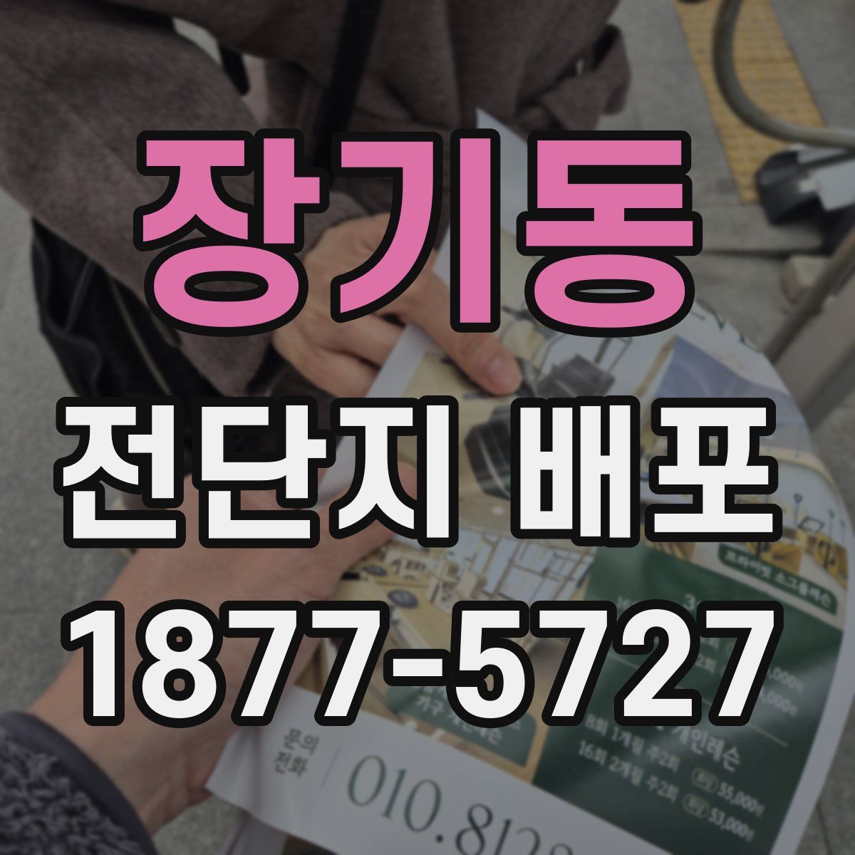 장기동 전단지 배포