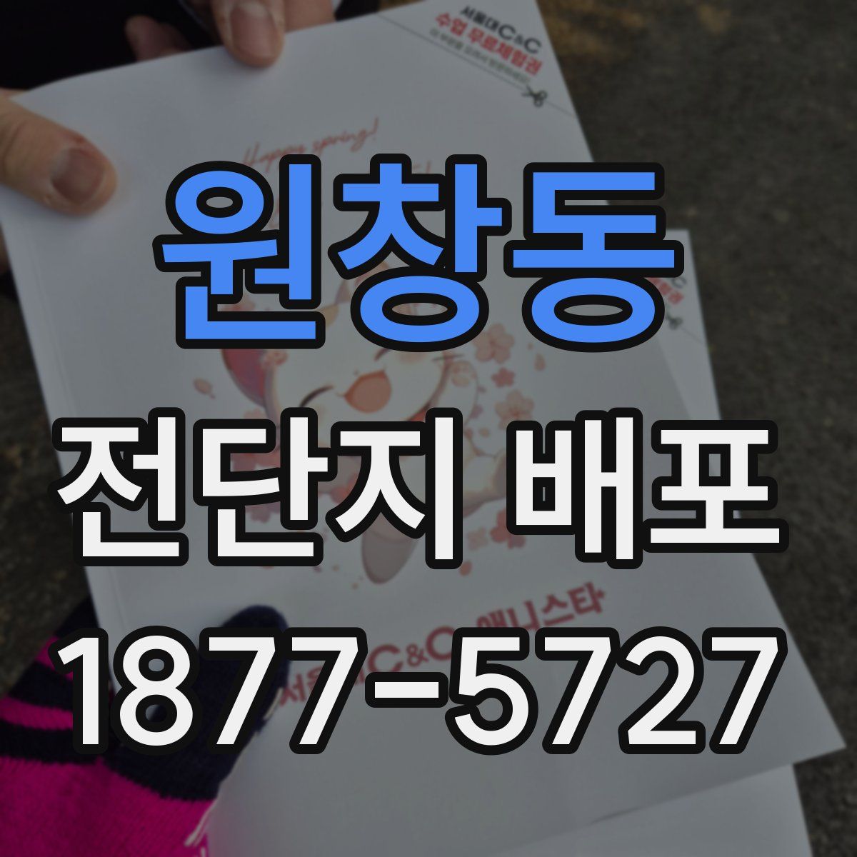 원창동 전단지 배포