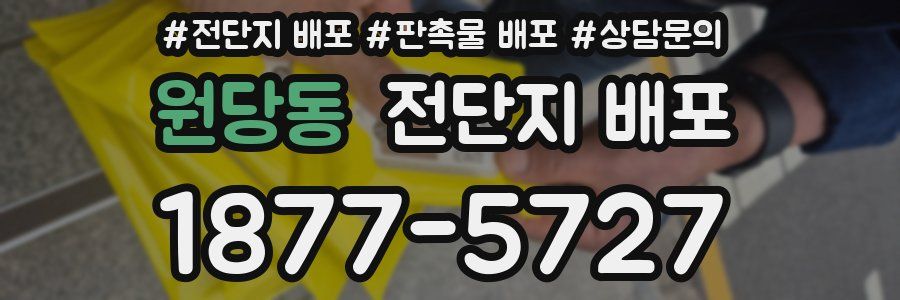 원당동 전단지 배포