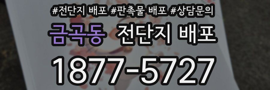 금곡동 전단지 배포