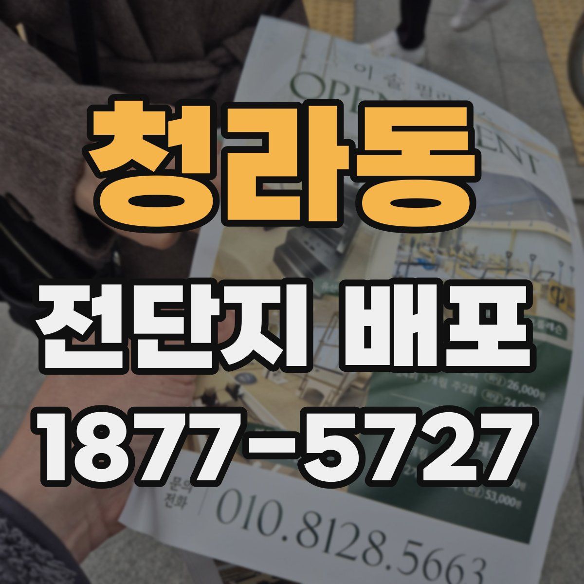 청라동 전단지 배포