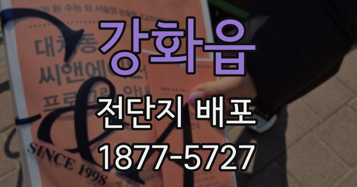 강화읍 전단지 배포