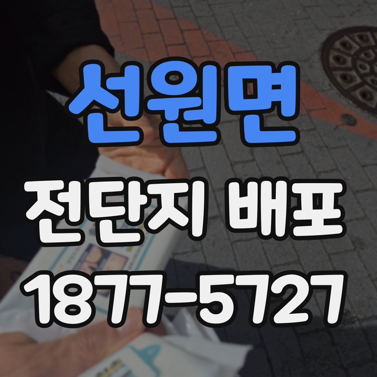 선원면 전단지 배포
