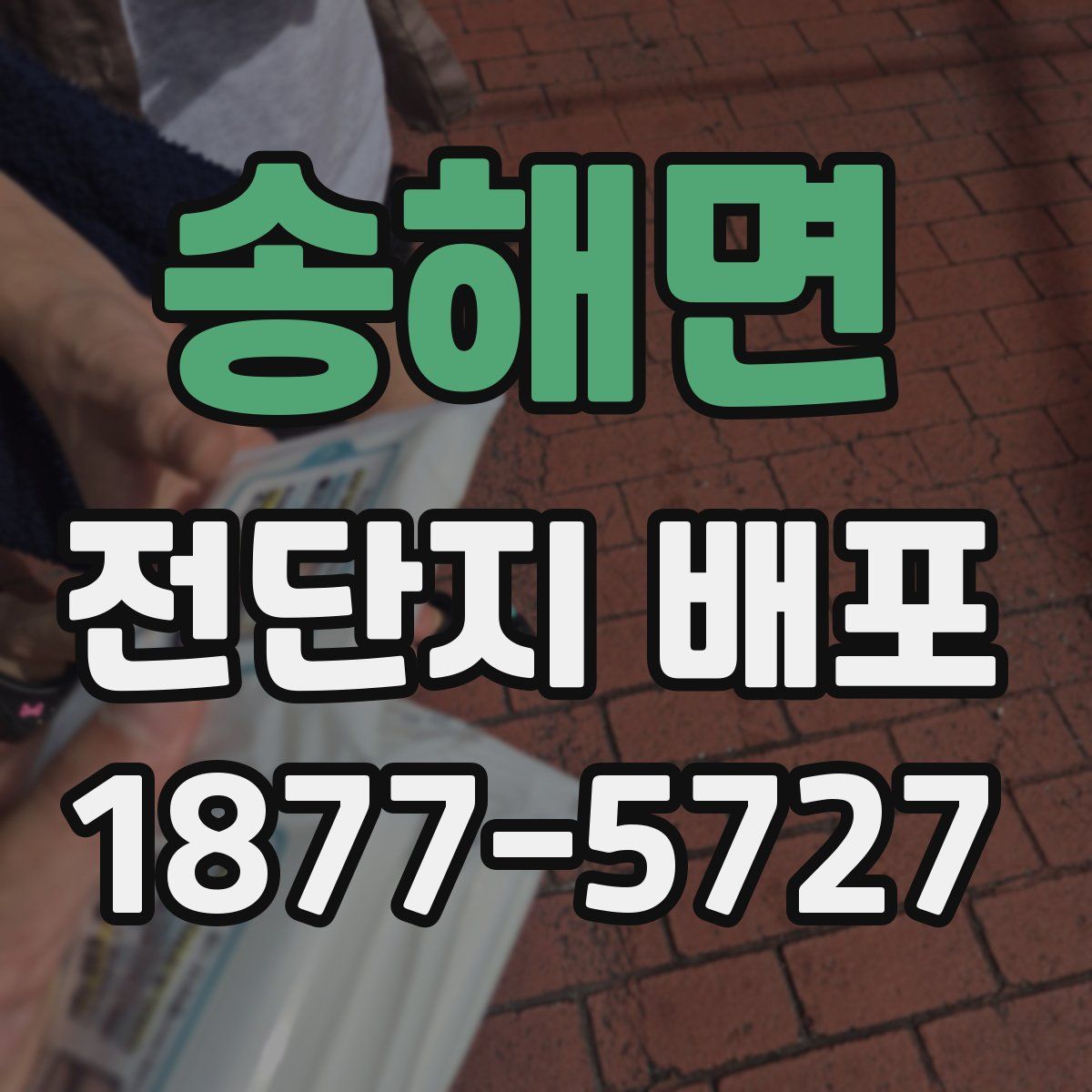 송해면 전단지 배포