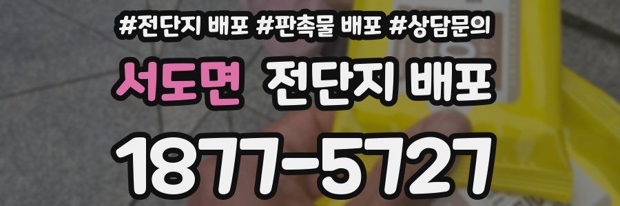 서도면 전단지 배포