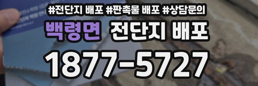 백령면 전단지 배포