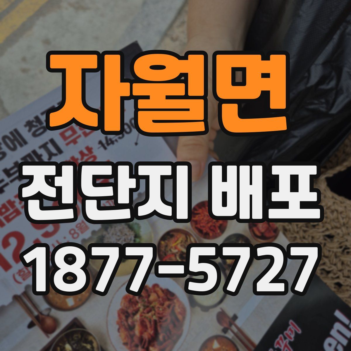 자월면 전단지 배포