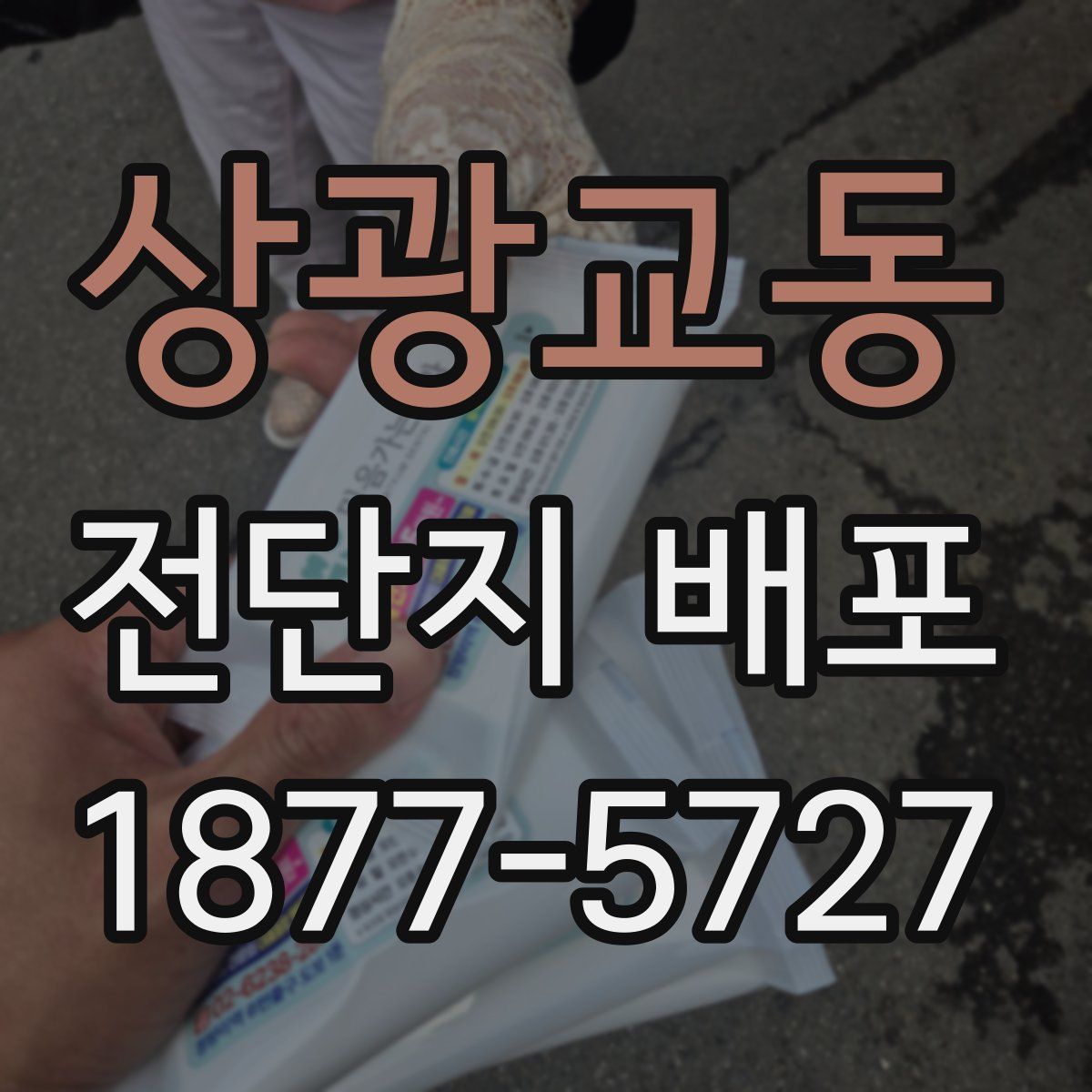 상광교동 전단지 배포