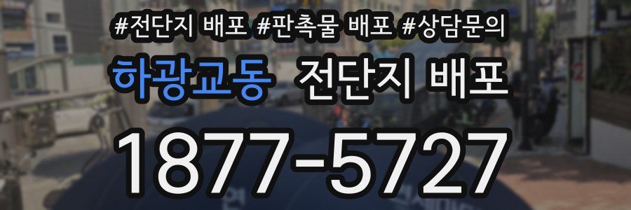 하광교동 전단지 배포