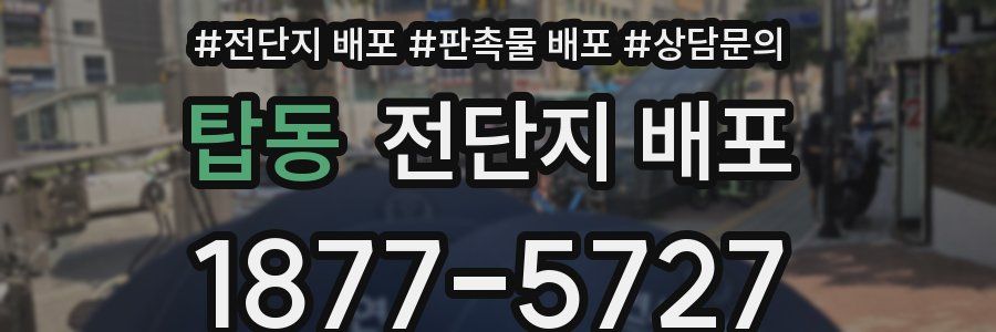 탑동 전단지 배포