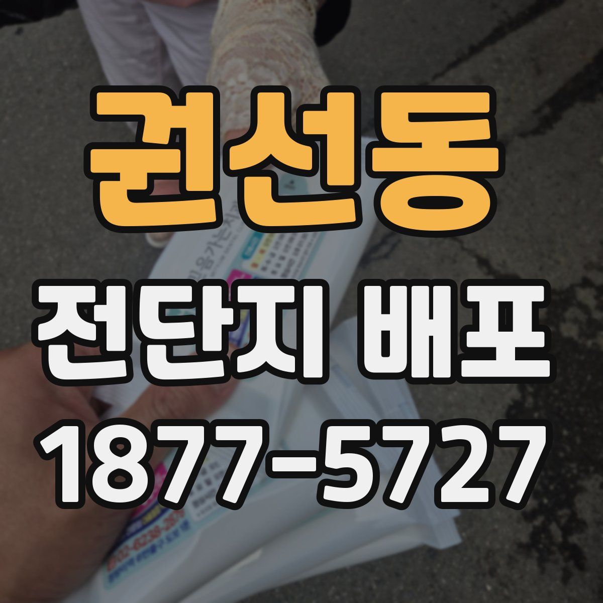 권선동 전단지 배포