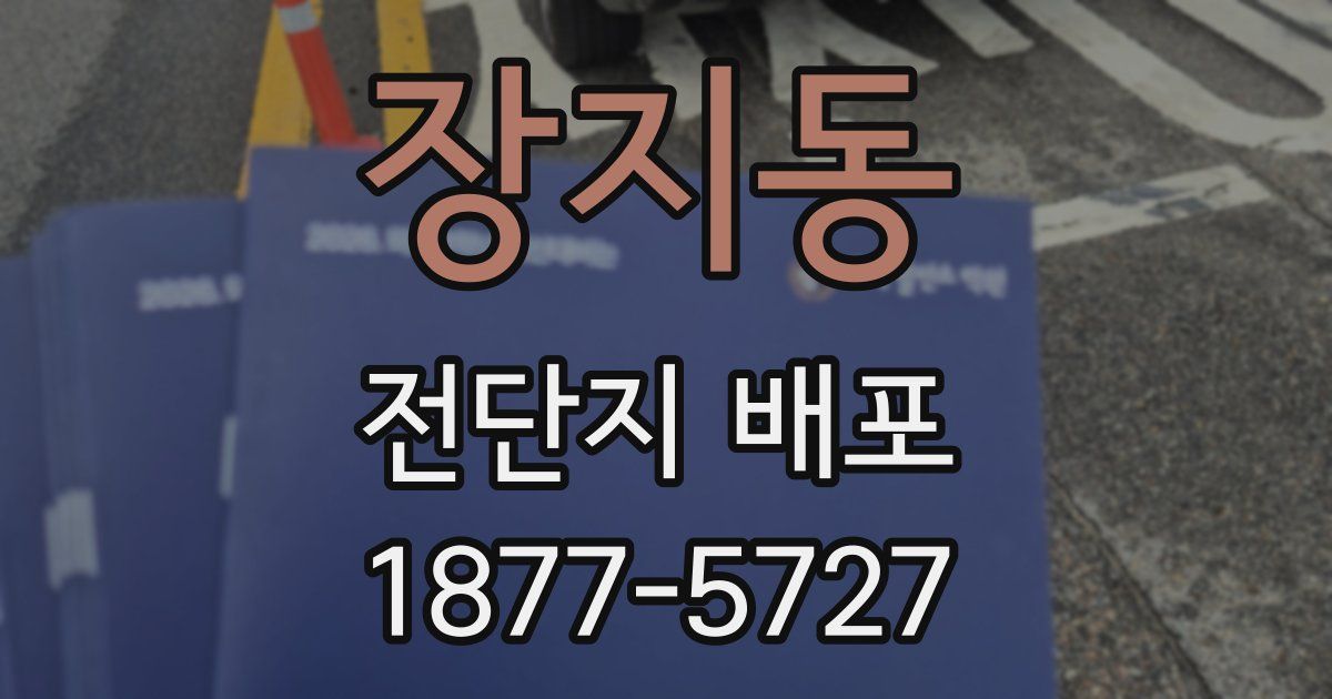 장지동 전단지 배포