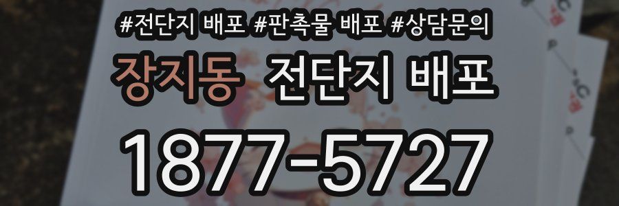 장지동 전단지 배포