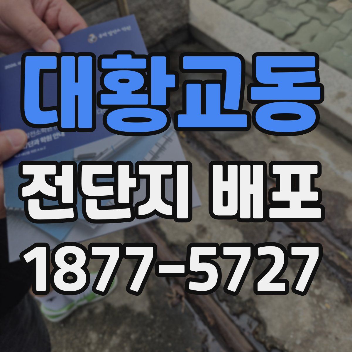 대황교동 전단지 배포