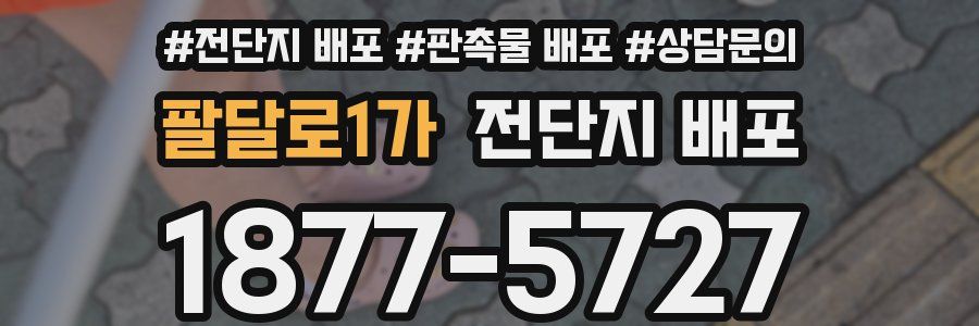 팔달로1가 전단지 배포