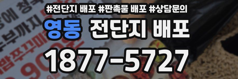 영동 전단지 배포