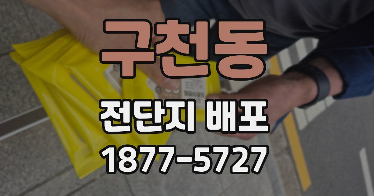 구천동 전단지 배포