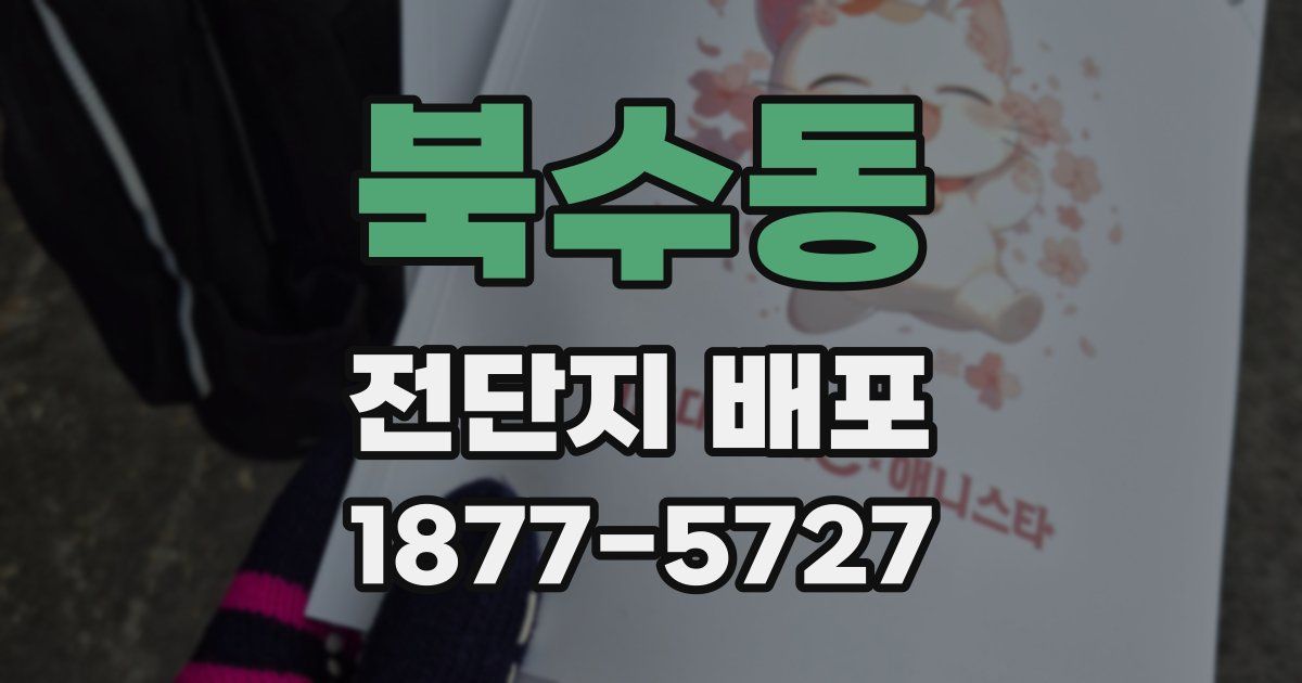 북수동 전단지 배포