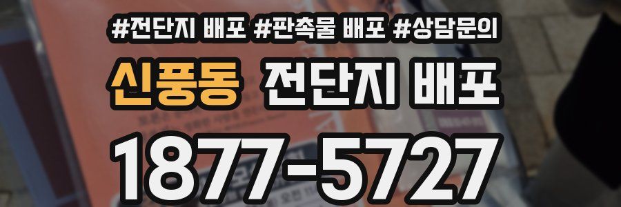 신풍동 전단지 배포