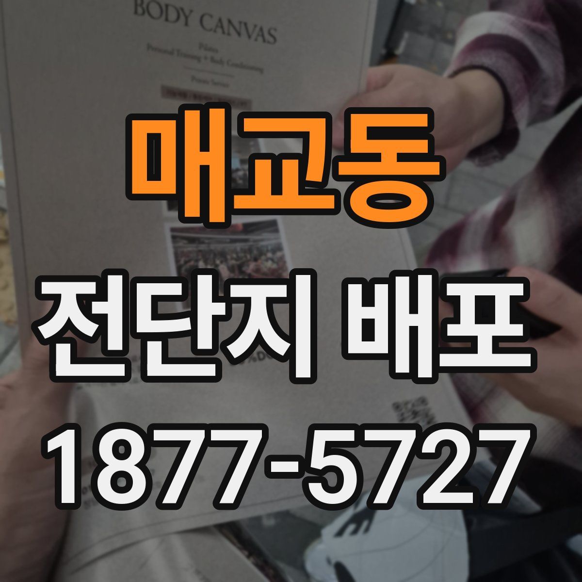 매교동 전단지 배포