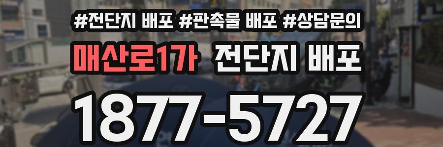 매산로1가 전단지 배포