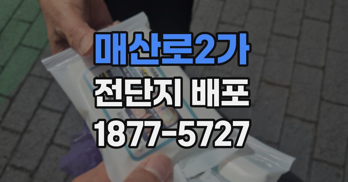 매산로2가 전단지 배포