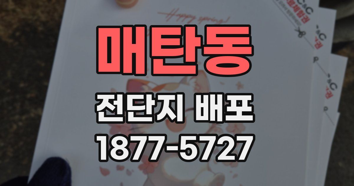 매탄동 전단지 배포