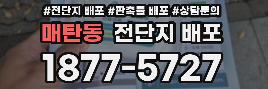 매탄동 전단지 배포