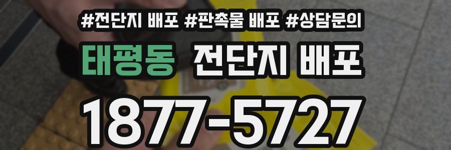 태평동 전단지 배포