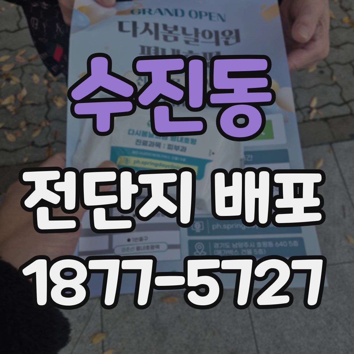 수진동 전단지 배포