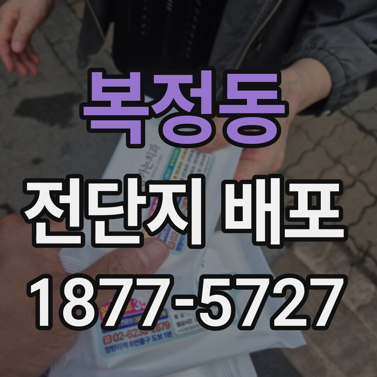 복정동 전단지 배포