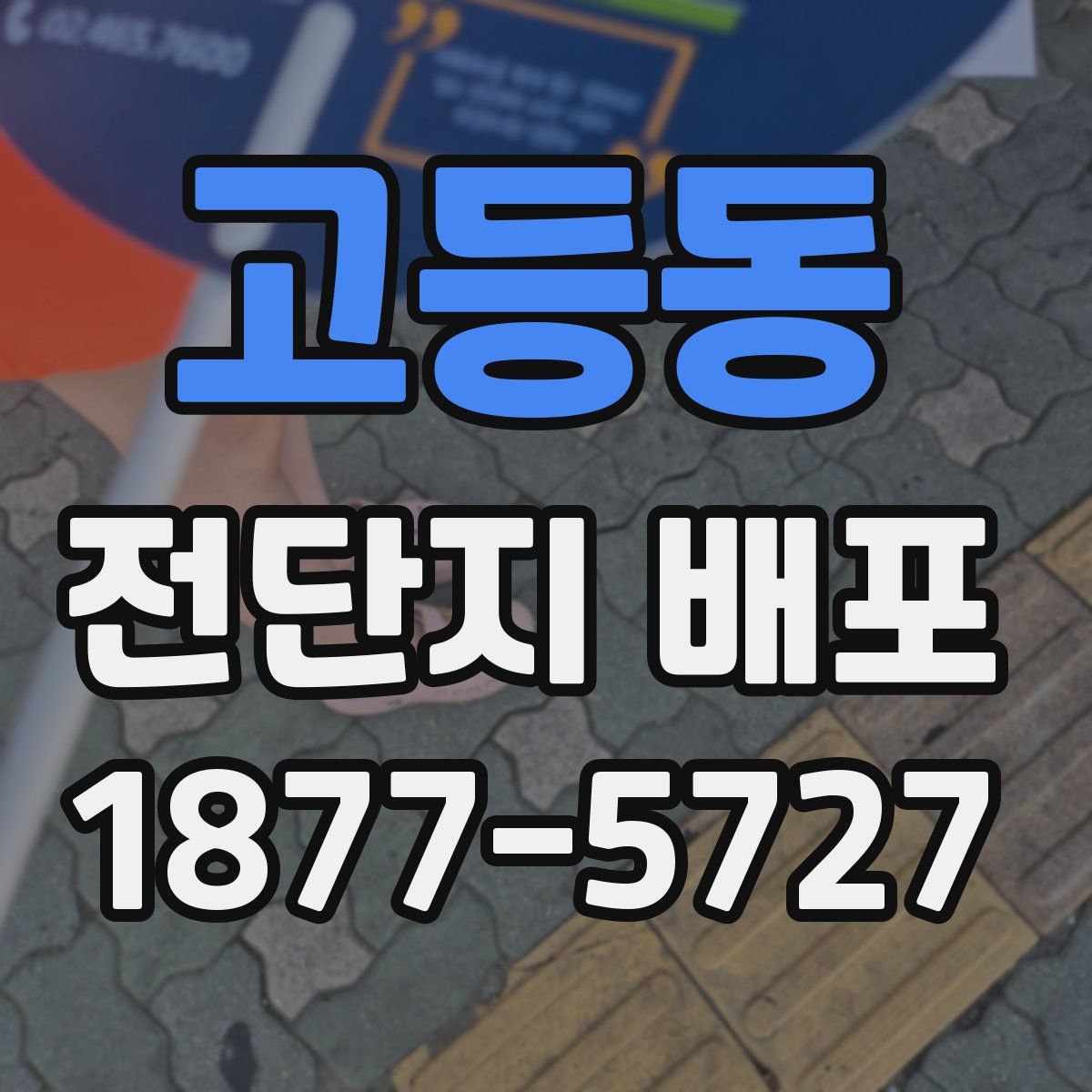 고등동 전단지 배포