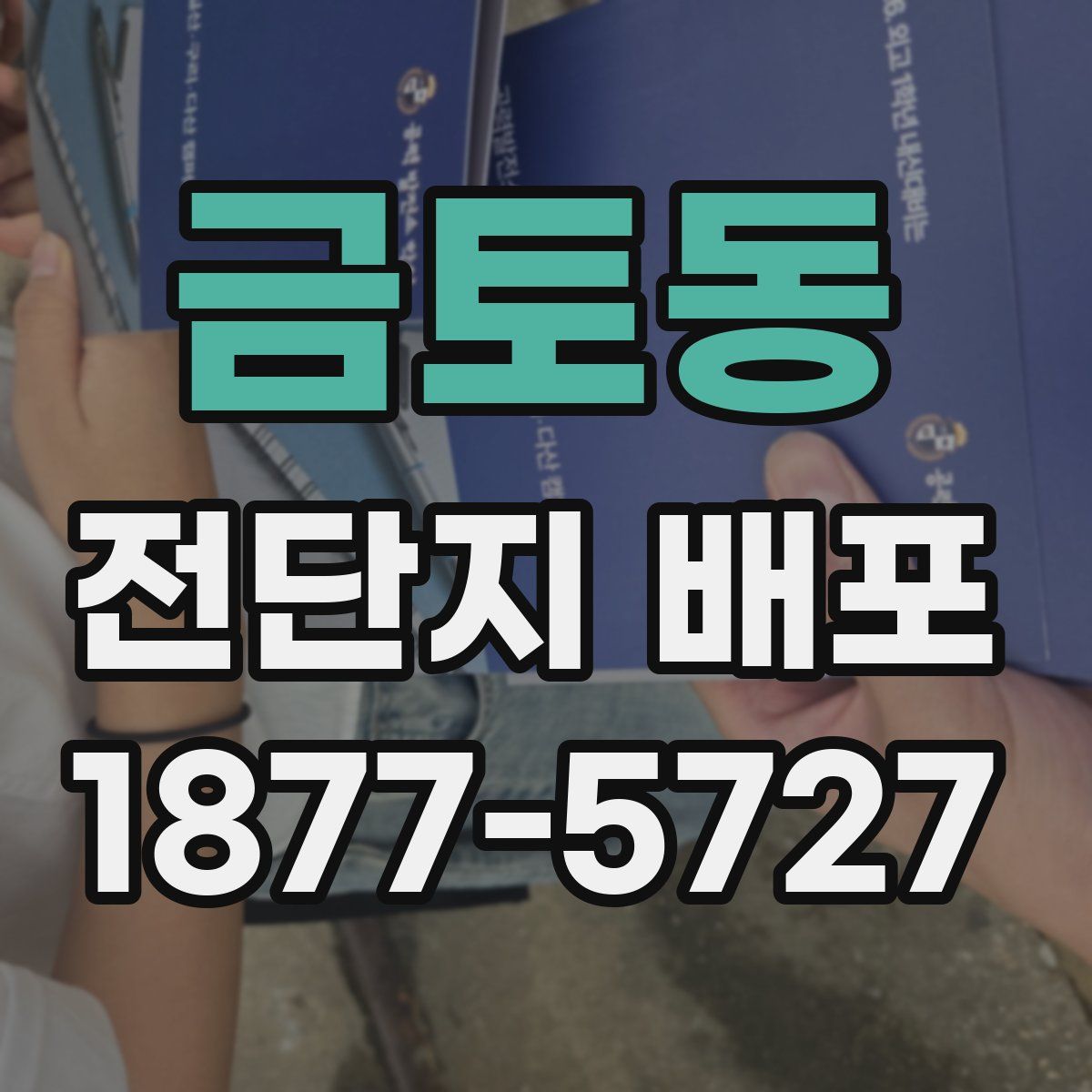 금토동 전단지 배포