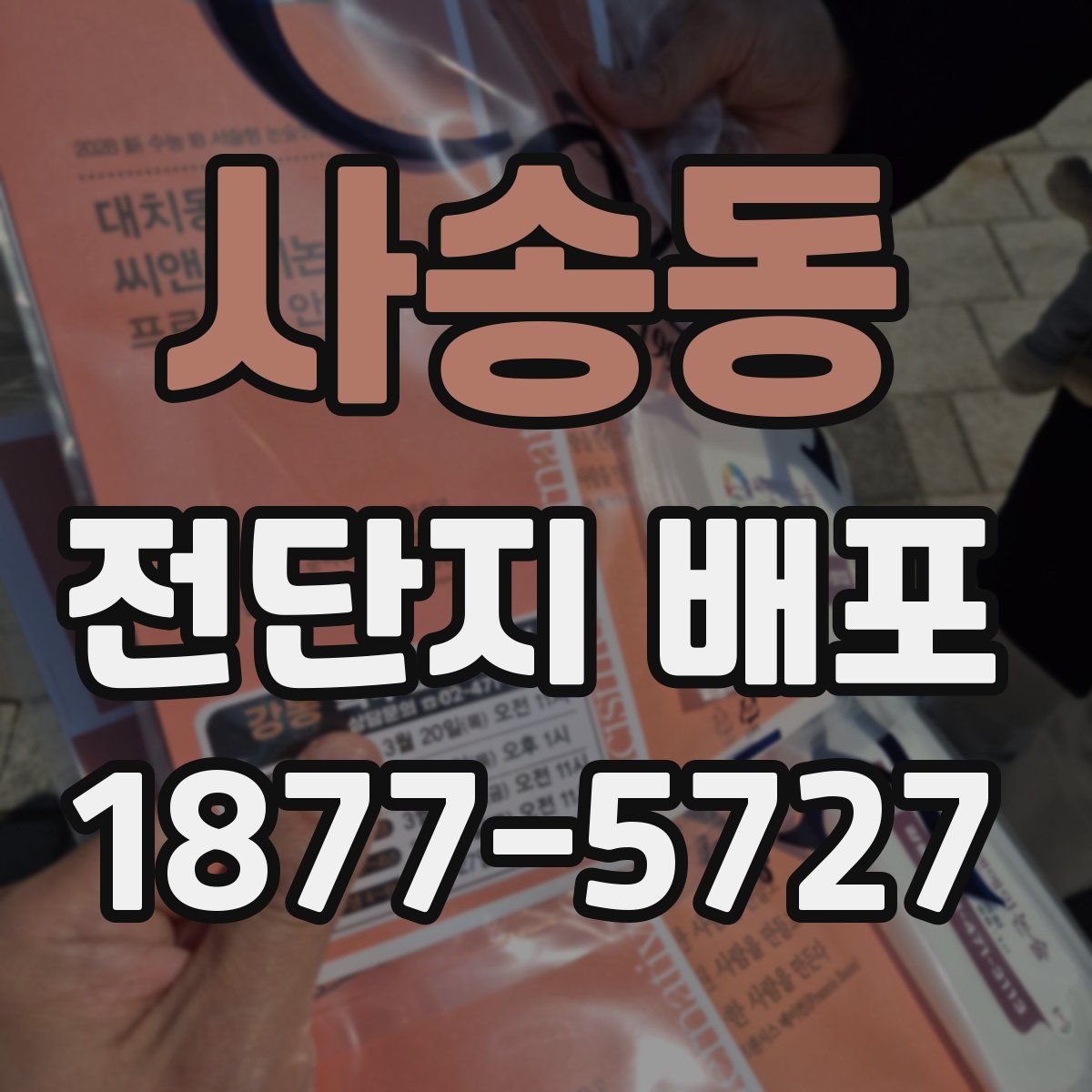 사송동 전단지 배포
