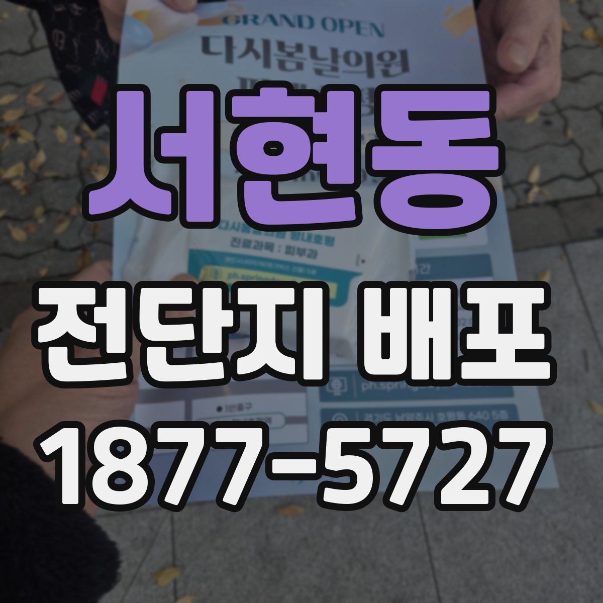 서현동 전단지 배포