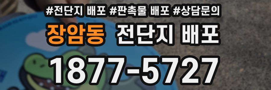 장암동 전단지 배포