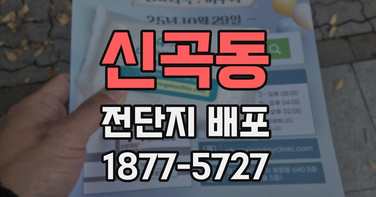 신곡동 전단지 배포