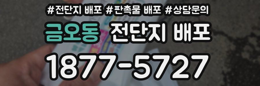 금오동 전단지 배포