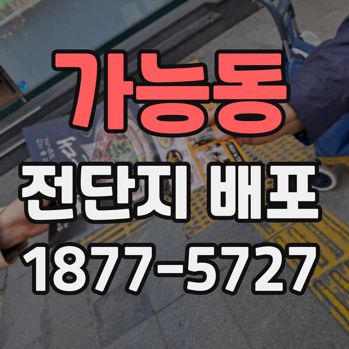 가능동 전단지 배포